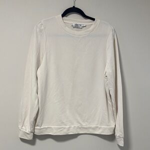 Contemporaine by Simons Crea Long Sleeve Lightweight Sweatshirt with puff sleeve